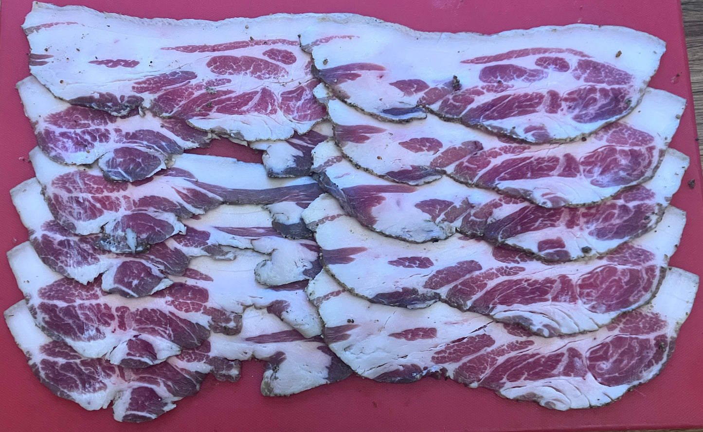 Thick Sliced Traditional Dry Cured Shoulder Bacon