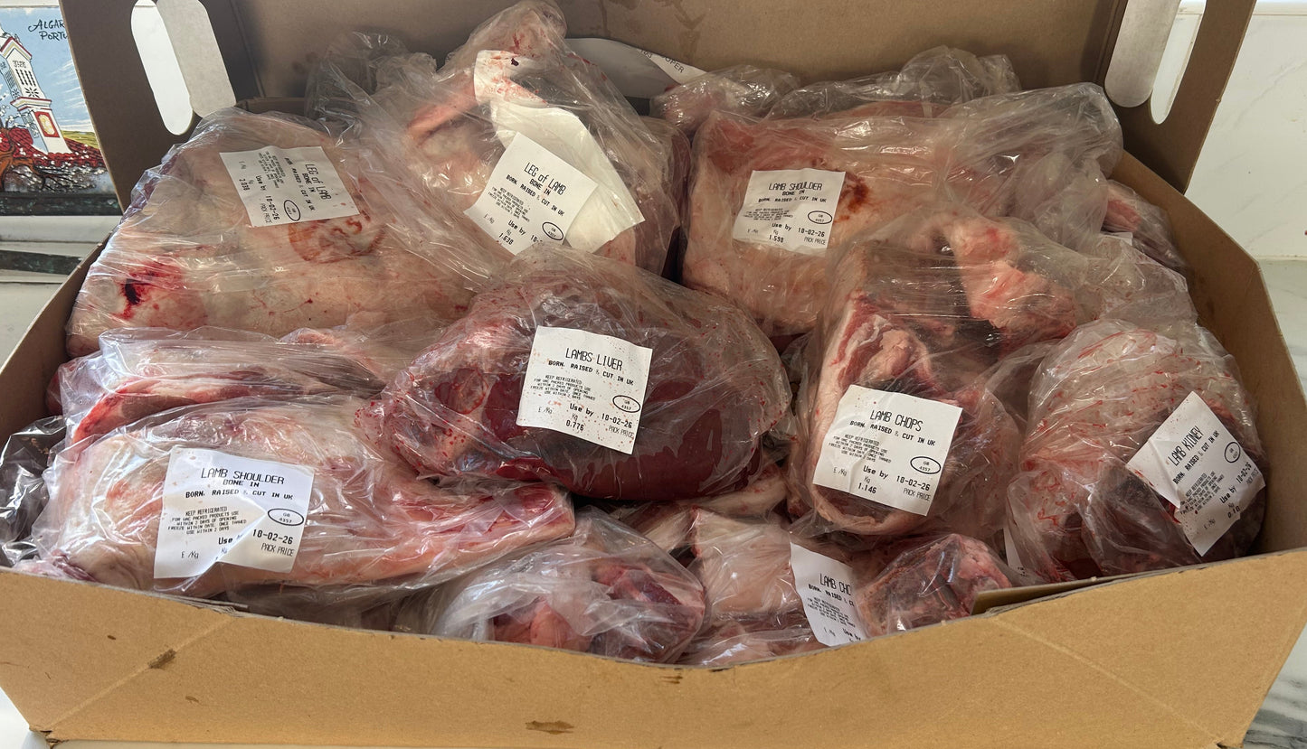 Whole lamb meat box