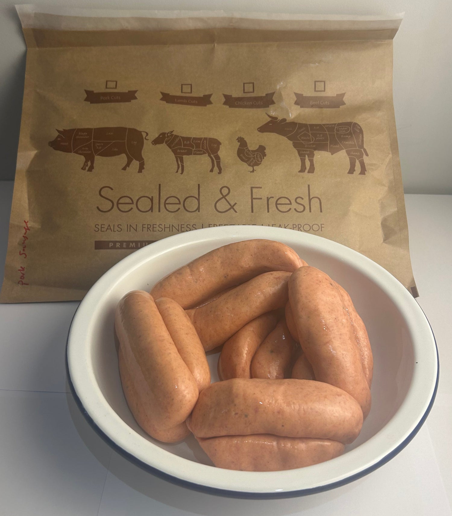 Original pork sausages
